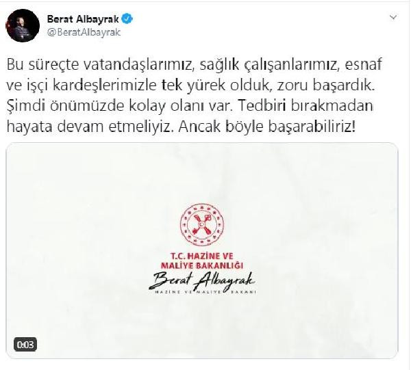 Berat Albayrak: Vatandaşlarımızla tek yürek olduk, zoru başardık - Resim : 1