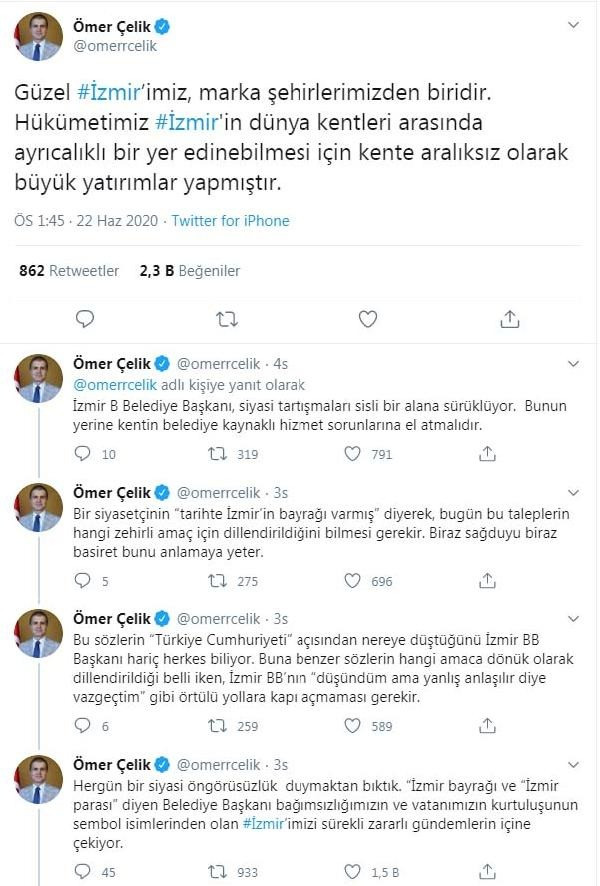AKP Sözcüsü Ömer Çelik yandaş medyanın Tunç Soyer provokasyonuna ortak oldu - Resim : 1