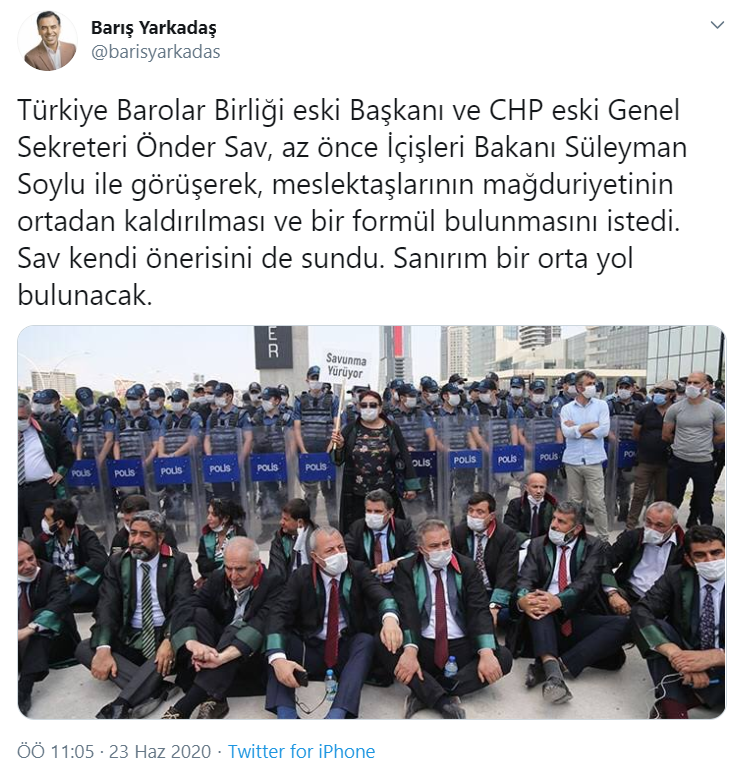 Türkiye Barolar Birliği eski Başkanı CHP'li Önder Sav, Soylu ile görüştü: 'Sanırım bir orta yol bulunacak' - Resim : 1