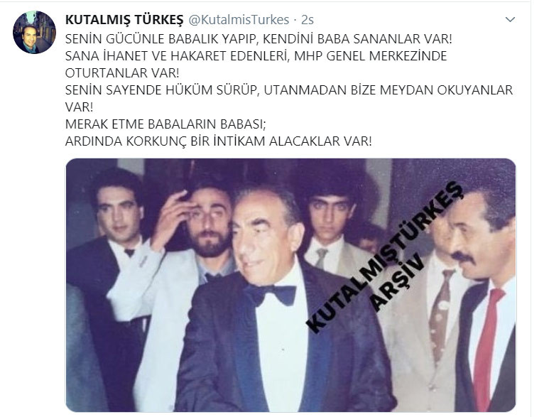 MHP'den Alparslan Türkeş'in oğluna 'ihanet' yanıtı: 'Terbiyesizlik yapıyor' - Resim : 1