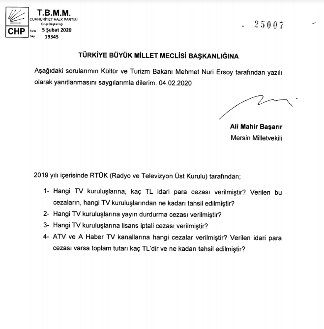 Bu da mı 'ticari sır'? Bakanlık, ATV ve A Haber'e verilen cezaları sakladı! - Resim : 1