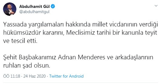 Adalet Bakanı Abdulhamit Gül'den 'Yassıada' açıklaması - Resim : 2