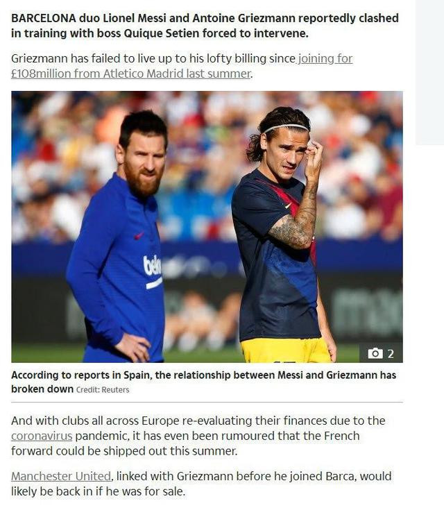 Barcelona idmanında büyük kavga! Messi ve Griezmann birbirine girdi - Resim : 1