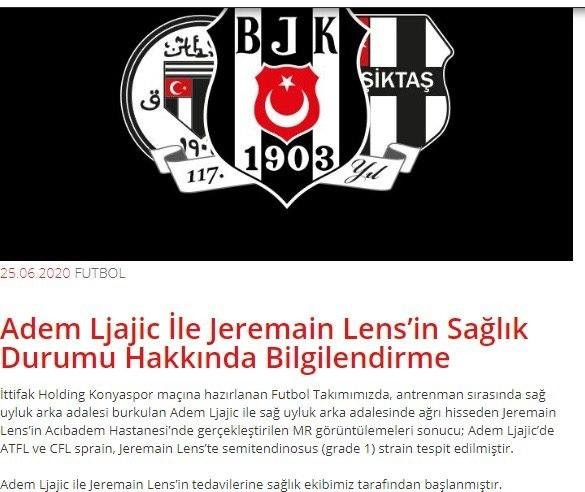 Beşiktaş'ta Jeremain Lens ve Adem Ljajic şoku - Resim : 1