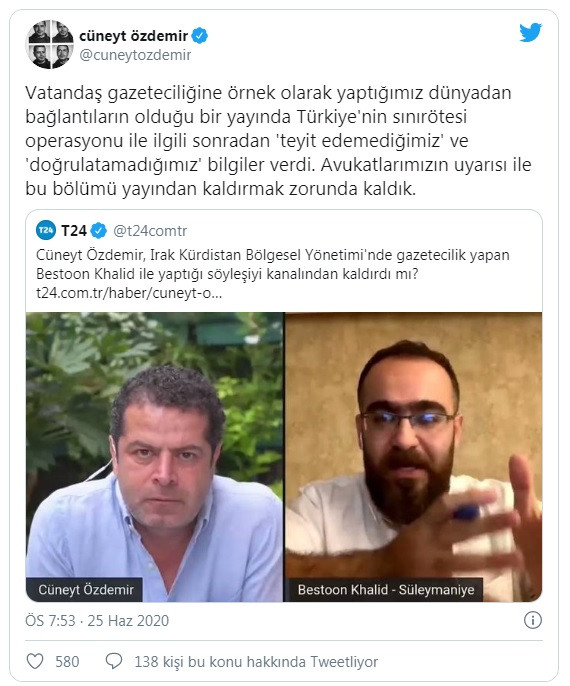 Cüneyt Özdemir o videoyu neden kaldırdığını açıkladı - Resim : 1