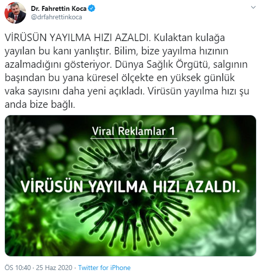 Fahrettin Koca: Kulaktan kulağa yayılan bu kanı yanlıştır - Resim : 1