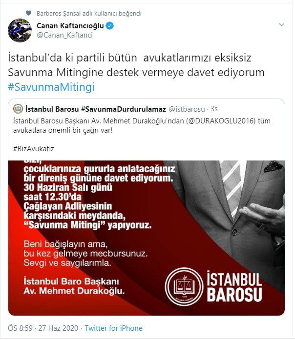 Kaftancıoğlu'ndan 'Savunma Mitingi' çağrısı: Eksiksiz davet ediyorum - Resim : 1