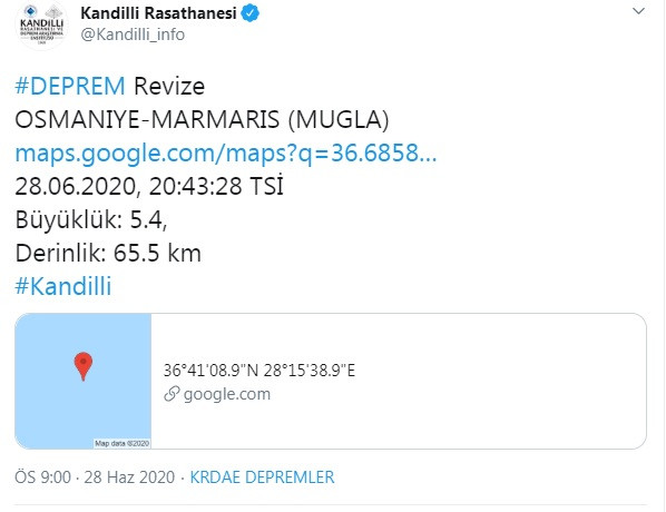 Ege Denizi'nde deprem! İzmir ve Muğla'da da hissedildi - Resim : 4