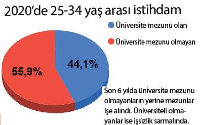 Türkiye'de işsizlik: Üniversite mezunları işsizlikten her işe başvurunca, eğitimi yetmeyenler işsiz kalıyor - Resim : 2