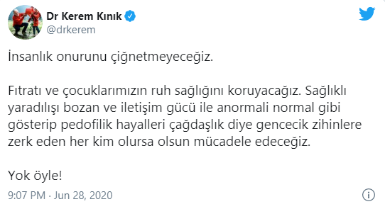 Kızılay Başkanı Kerem Kınık’tan LGBTİ'lere nefret söylemi! 'Anormali normal gibi gösterip...' - Resim : 1