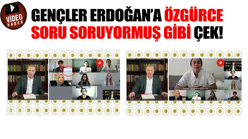 Erdoğan'ın gençlerle yayını kurgu muydu? Sufle verirken sesini ayarlayamadı: 'Gurur duyuyorum'