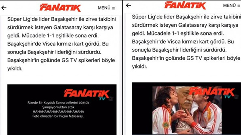 Fanatik Gazetesi Galatasaray'dan özür diledi: 'Sehven editöryel bir hata sonrası...' - Resim : 1