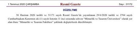 Erdoğan'ın kararıyla ‘yanlışlıkla’ kurulan üniversite kapatıldı - Resim : 1
