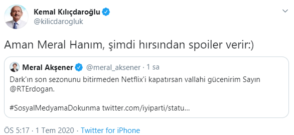 Kılıçdaroğlu'ndan Erdoğan'a sosyal medya göndermesi: 'Hırsından spoiler verir' - Resim : 1