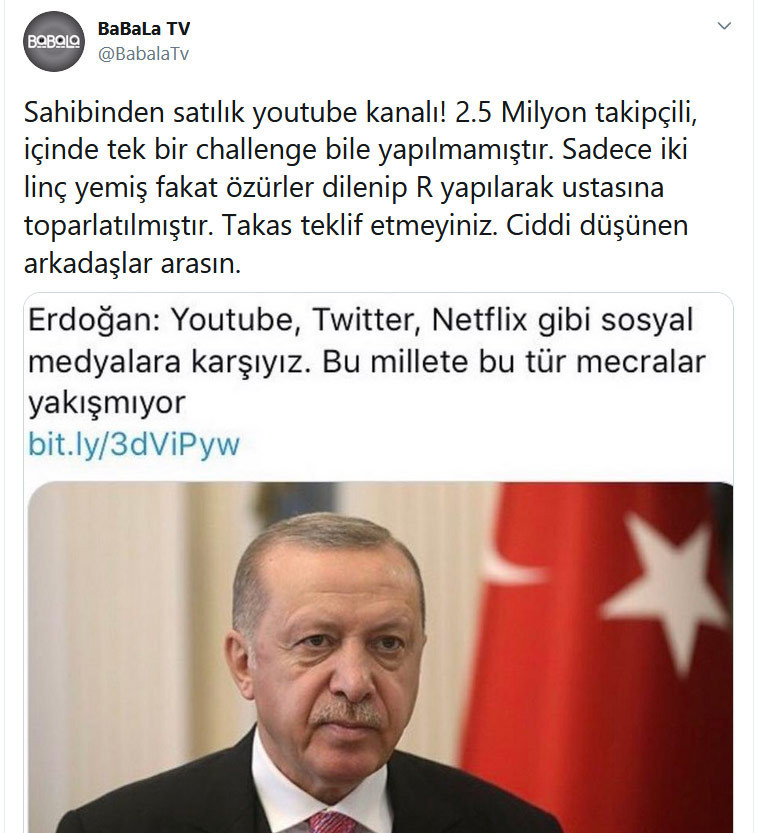 Oğuzhan Uğur, Erdoğan'ın çıkışından sonra YouTube kanalını satılığa çıkardı - Resim : 1