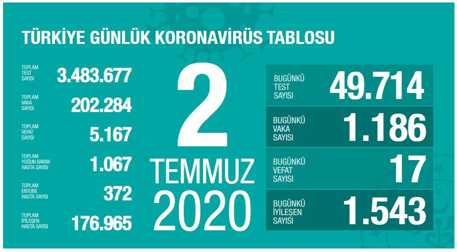 Türkiye'de koronavirüs nedeniyle hayatını kaybedenlerin sayısı 5 bin 167'ye yükseldi - Resim : 1