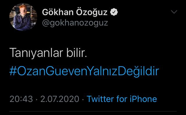 Gökhan Özoğuz'un Ozan Güven paylaşımının ironi olduğu ortaya çıktı - Resim : 1