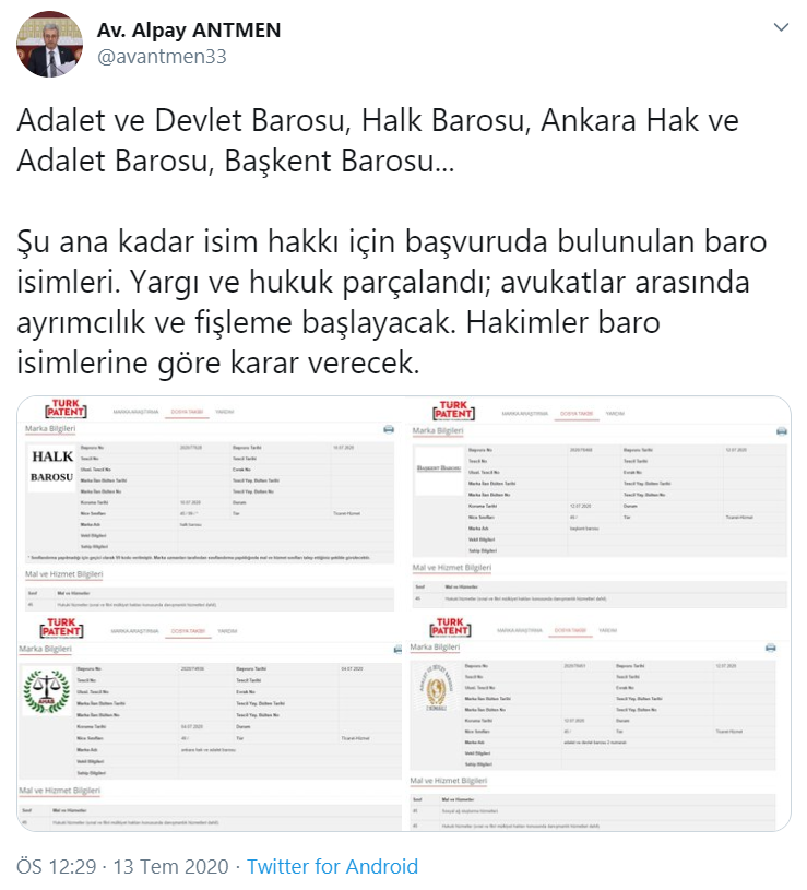 CHP'li vekil belgeleri paylaştı: Çoklu baro için isim başvuruları yapılıyor - Resim : 1