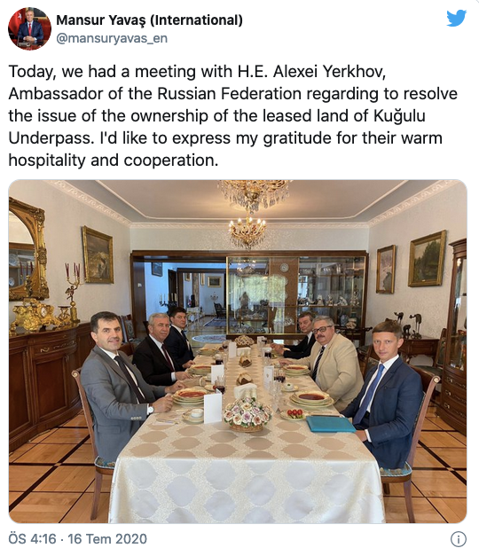 Mansur Yavaş, Rusya'nın Ankara Büyükelçiliği'ni ziyaret etti - Resim : 1