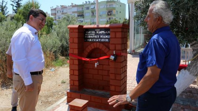 Antalyalı hayırsever, sokak hayvanları için çeşme yaptırdı - Resim : 1