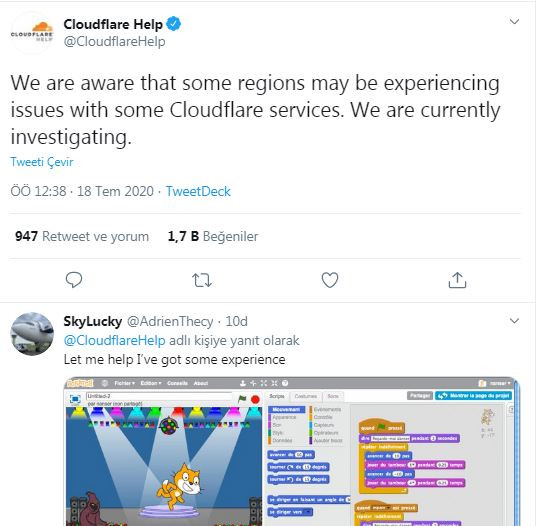 Cloudflare patlamasının ardından dünya genelinde web sitelerine erişim kesildi! - Resim : 1