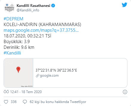Kahramanmaraş'ta korkutan deprem! Çevre illerde de hissedildi - Resim : 2
