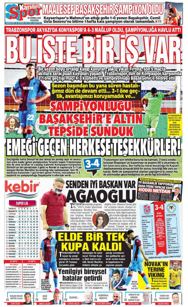 Trabzon basınında kaçan şampiyonluk tepkisi - Resim : 3