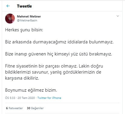 Süleyman Soylu ile tartışan Mehmet Metiner o tweetini sildi, veda sinyali verdi: Hoşçakalın... - Resim : 3