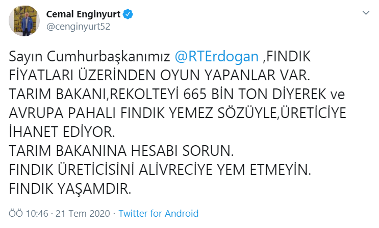 MHP’den ihracı istenen Enginyurt Erdoğan'a sığındı: 'Oyun yapanlar var' - Resim : 1