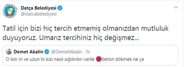 Demet Akalın'ın tepki çeken Pınar Gültekin paylaşımına Datça Belediyesi’nden yanıt - Resim : 1