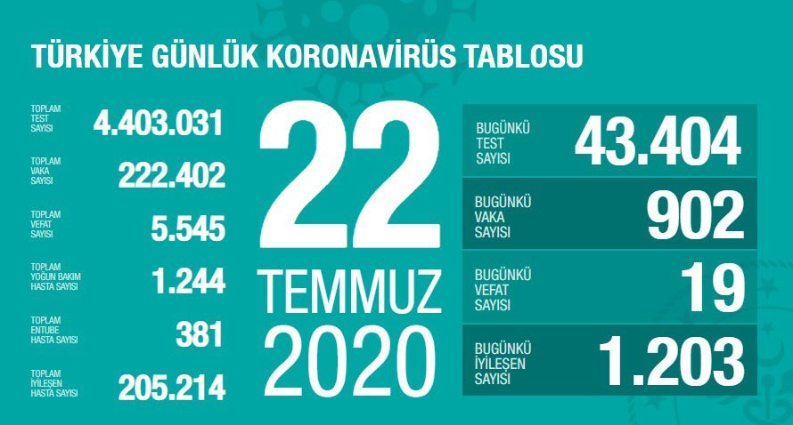 Türkiye'de koronavirüs nedeniyle hayatını kaybedenlerin sayısı 5 bin 545'e yükseldi - Resim : 1