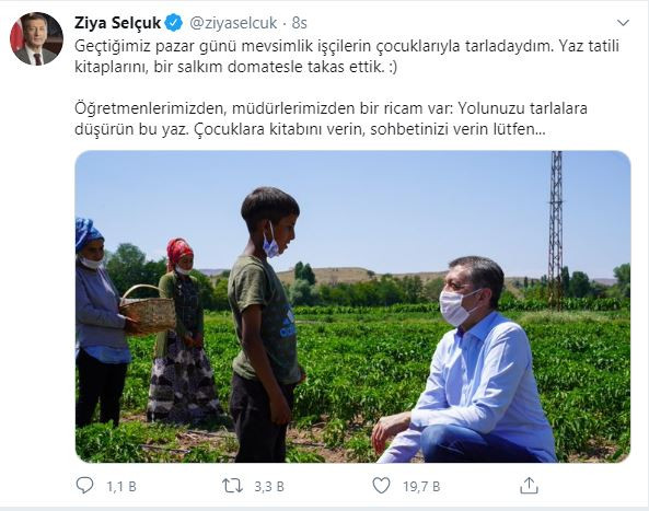 Ziya Selçuk'un 'çocuk işçiliğini onaylayan' paylaşımı büyük tepki çekti - Resim : 1