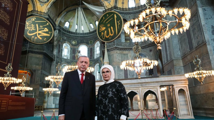 Ayasofya'daki freskler kapatıldı: İşte ilk görüntüler - Resim : 2