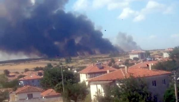 Edirne'de orman yangını - Resim : 1