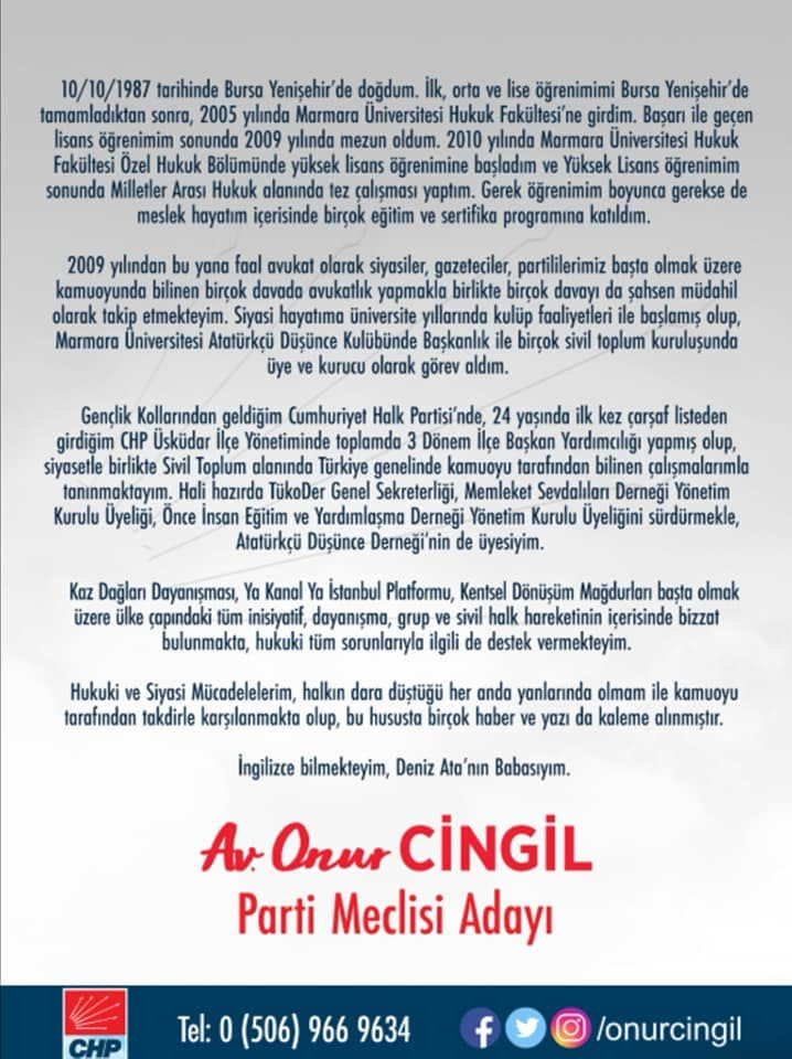 Avukat Onur Cingil CHP PM'ye adaylığını açıkladı - Resim : 2