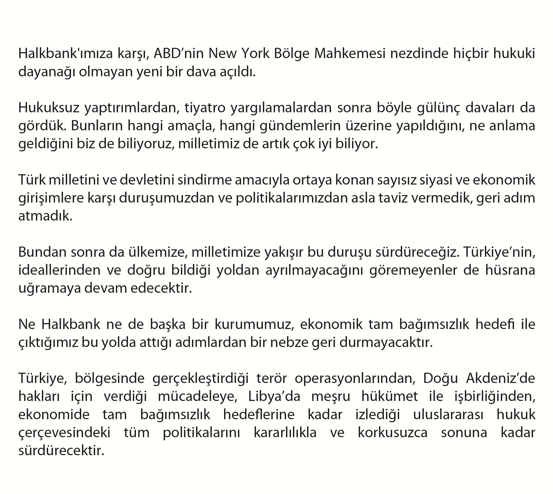 Berat Albayrak'tan Halkbank'a ABD'de açılan dava hakkında açıklama - Resim : 2