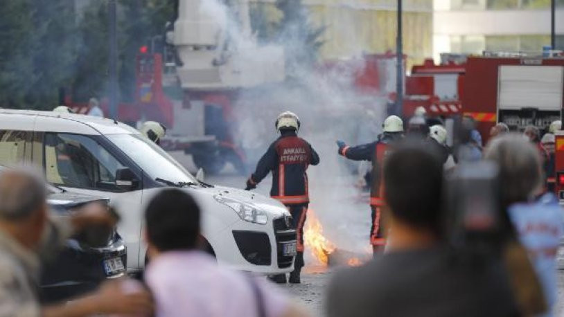 Ankara'da iş merkezinde yangın! - Resim : 1