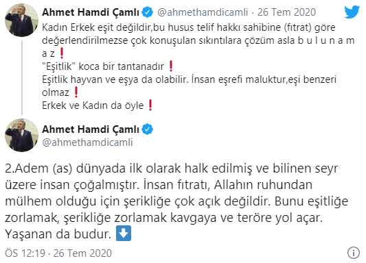 AKP'nin Yeliz'i Çamlı 'İstanbul Sözleşmesi'ni hedef aldı: Kadın erkek eşitliği tantana! - Resim : 2