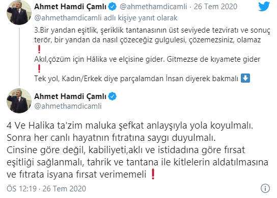 AKP'nin Yeliz'i Çamlı 'İstanbul Sözleşmesi'ni hedef aldı: Kadın erkek eşitliği tantana! - Resim : 3