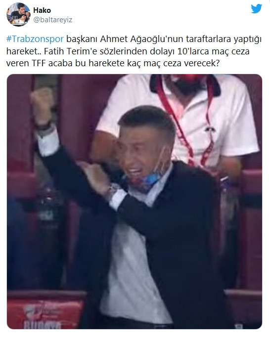 Trabzonspor Başkanı Ahmet Ağaoğlu'ndan tepki çeken hareket - Resim : 5