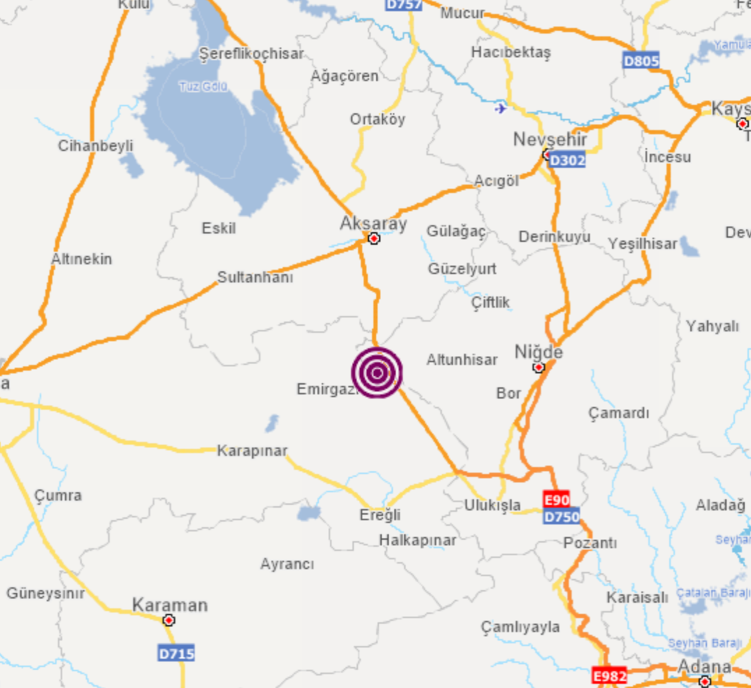Konya'da 3.9 büyüklüğünde deprem - Resim : 1