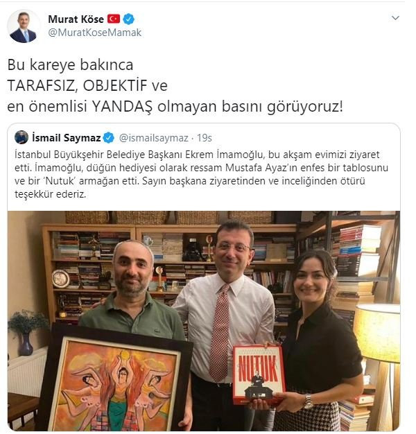 İsmail Saymaz'dan 'yandaş' diyen AKP'li başkana davet! - Resim : 1