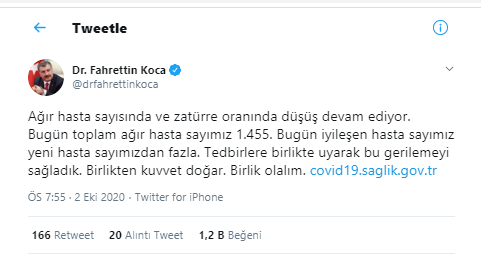 Türkiye'de koronavirüsten 63 kişi daha hayatını kaybetti! 1442 yeni 'hasta' var - Resim : 2