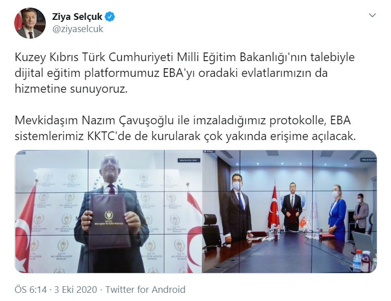 Bakan Selçuk: EBA sistemlerimiz KKTC'de de kurulacak - Resim : 1