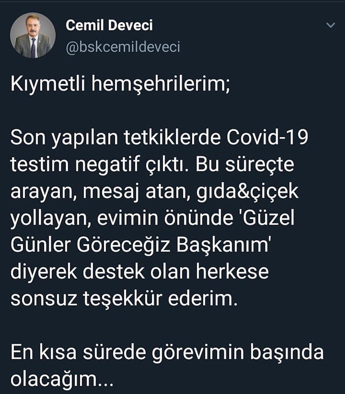 CHP’li başkanın ikinci koronavirüs test sonucu belli oldu - Resim : 2