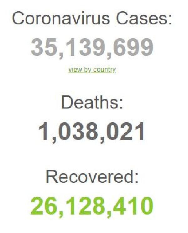 Dünya genelinde koronavirüsten hayatını kaybedenlerin sayısı 1 milyon 38 bini aştı - Resim : 1