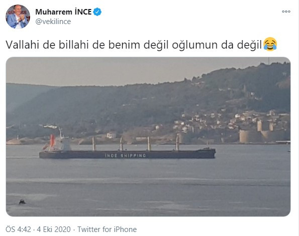 Muharrem İnce'den Erdoğan'a 'gemicik' göndermesi - Resim : 1