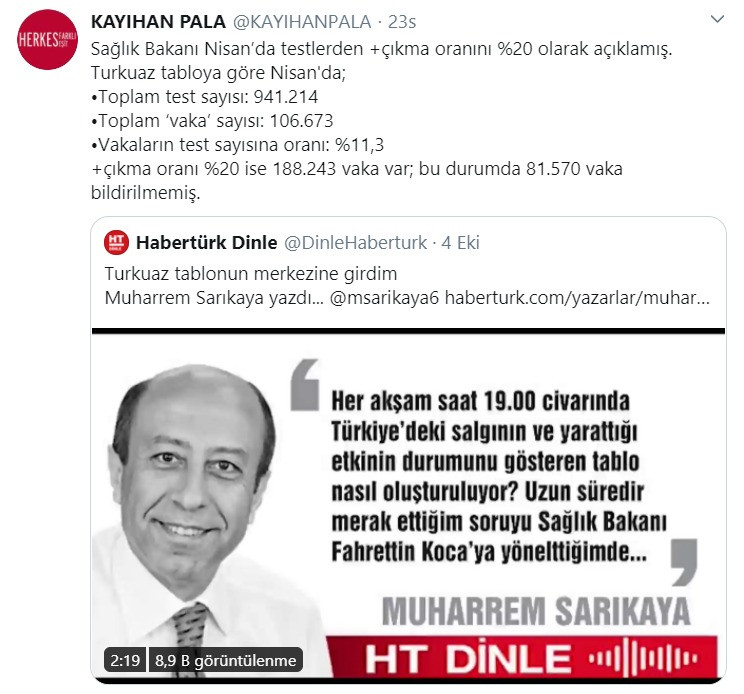 Bakan Koca'nın konuşmaları ele verdi! Bakanlık gerçek verileri ne zaman gizlemeye başladı? - Resim : 1