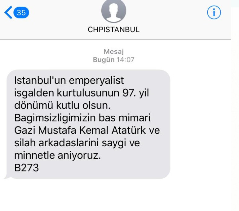 CHP İstanbul'dan anlamlı mesaj - Resim : 1