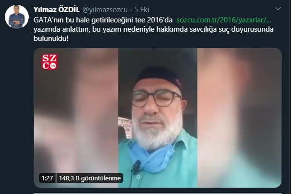 Yılmaz Özdil 2016'da yazmış: GATA imha ediliyor - Resim : 1